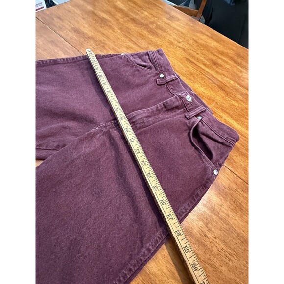 Vintage Wrangler Maroon Jeans 7x32 Riding  Women’s 80s Cowgirl VTG - Picture 6 of 10